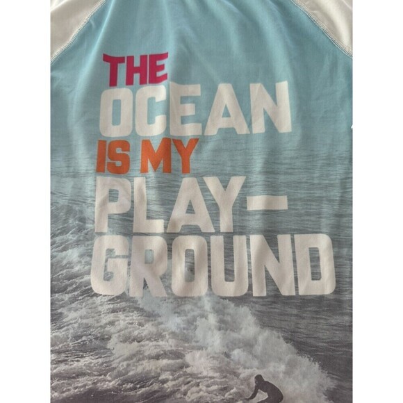 Cat & Jack Ocean Playground Surf Graphic Short Sleeve T-Shirt Boys Size M 8/10 - Picture 4 of 8